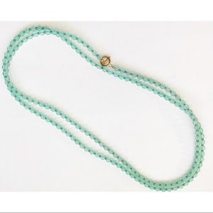 Green beaded necklace